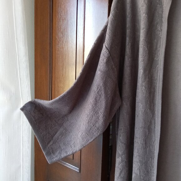 Dana Buchman Grey Damask Open Cardigan Sweater Kimono sz M  NWT  /B8 - Picture 6 of 10